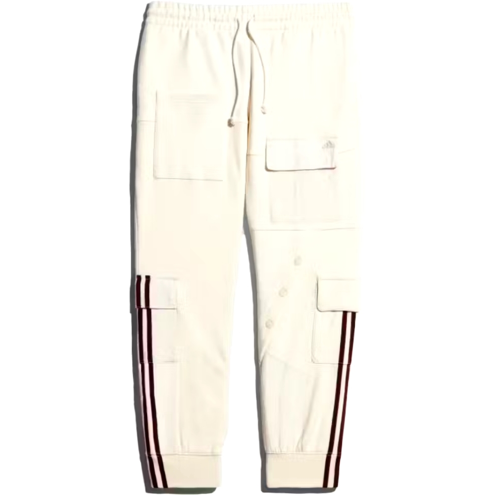 Ivy Park Cargo Sweatpants Large Ecru & Maroon- Unisex